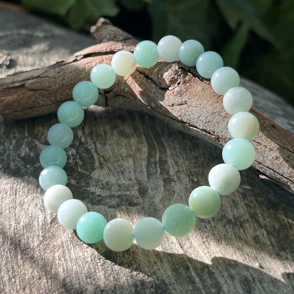 8mm stretchable carribean calcite‎ bracelet